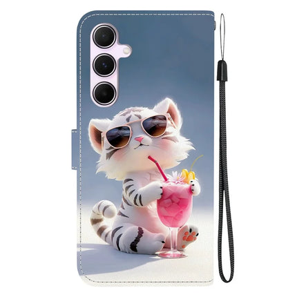 For Samsung Galaxy A55 5G Case Pattern Printing Anti-Drop Leather Flip Wallet Phone Cover with Lanyard