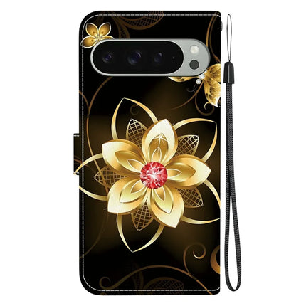 For Google Pixel 9 Pro  /  Pixel 9 Case Pattern Printing Anti-Drop Leather Flip Wallet Phone Cover with Lanyard