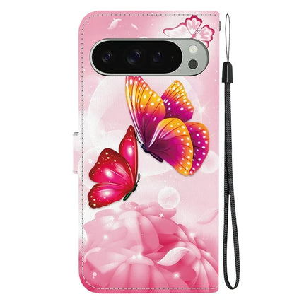 For Google Pixel 9 Pro  /  Pixel 9 Case Pattern Printing Anti-Drop Leather Flip Wallet Phone Cover with Lanyard