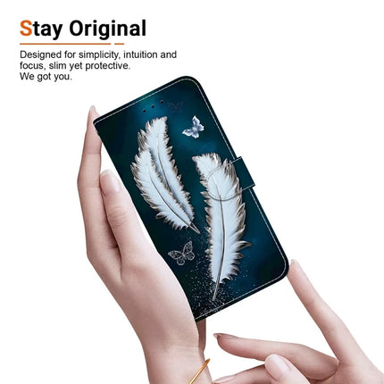 For Google Pixel 9 Pro XL Case Pattern Printing Anti-Drop Leather Flip Wallet Phone Cover with Lanyard