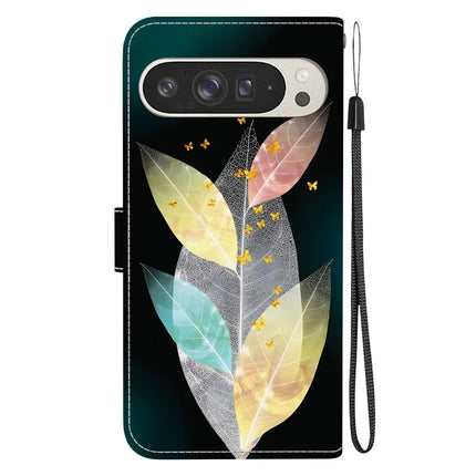 For Google Pixel 9 Pro XL Case Pattern Printing Anti-Drop Leather Flip Wallet Phone Cover with Lanyard