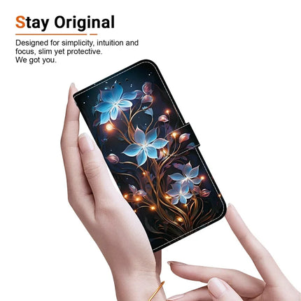For Google Pixel 9 Pro XL Case Pattern Printing Anti-Drop Leather Flip Wallet Phone Cover with Lanyard
