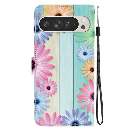 For Google Pixel 9 Pro XL Case Pattern Printing Anti-Drop Leather Flip Wallet Phone Cover with Lanyard
