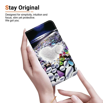 For Google Pixel 9 Pro XL Case Pattern Printing Anti-Drop Leather Flip Wallet Phone Cover with Lanyard