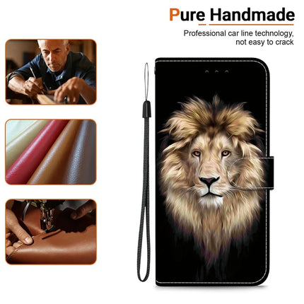 For Google Pixel 9 Pro XL Case Pattern Printing Anti-Drop Leather Flip Wallet Phone Cover with Lanyard