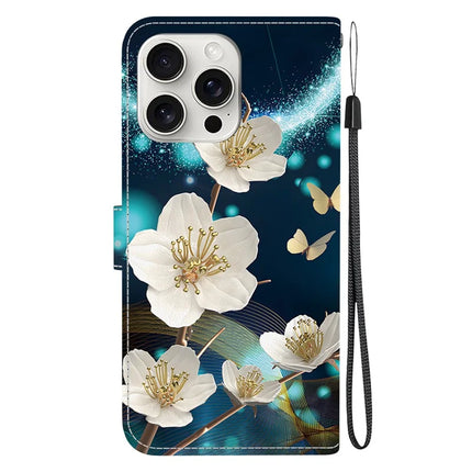 For iPhone 16 Pro Max Case Pattern Printing Anti-Drop Leather Flip Wallet Phone Cover with Lanyard