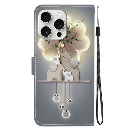 For iPhone 16 Pro Max Case Pattern Printing Anti-Drop Leather Flip Wallet Phone Cover with Lanyard