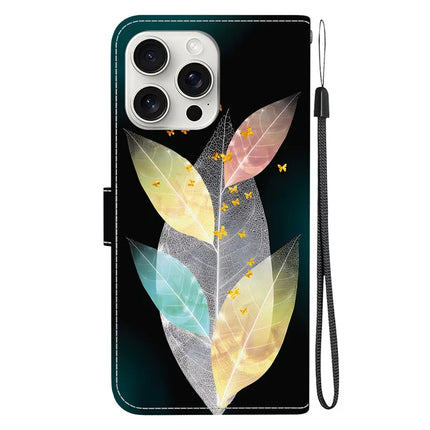 For iPhone 16 Pro Max Case Pattern Printing Anti-Drop Leather Flip Wallet Phone Cover with Lanyard