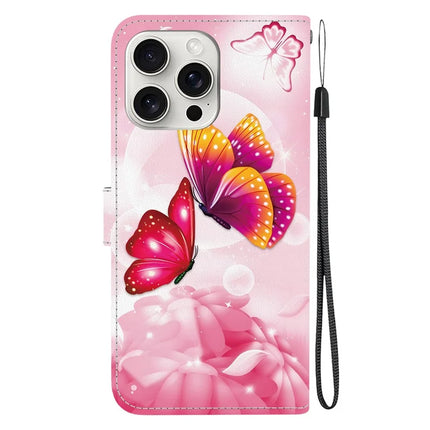 For iPhone 16 Pro Max Case Pattern Printing Anti-Drop Leather Flip Wallet Phone Cover with Lanyard