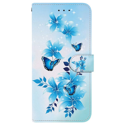 For iPhone 16 Pro Max Case Pattern Printing Anti-Drop Leather Flip Wallet Phone Cover with Lanyard