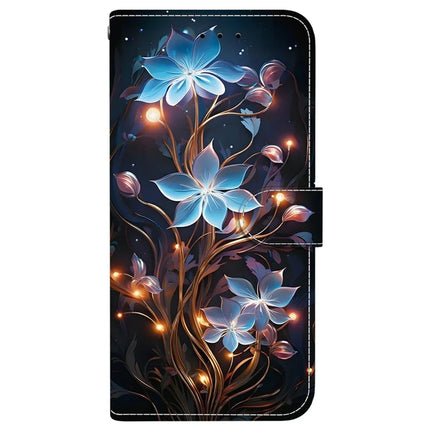 For iPhone 16 Pro Max Case Pattern Printing Anti-Drop Leather Flip Wallet Phone Cover with Lanyard