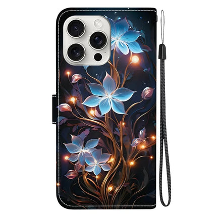 For iPhone 16 Pro Max Case Pattern Printing Anti-Drop Leather Flip Wallet Phone Cover with Lanyard