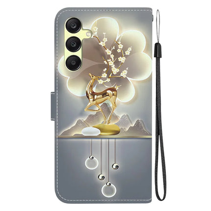 For Samsung Galaxy A25 5G (Global) (161.0 x 76.5 x 8.3mm) Case Pattern Printing Leather Wallet Phone Cover with Lanyard