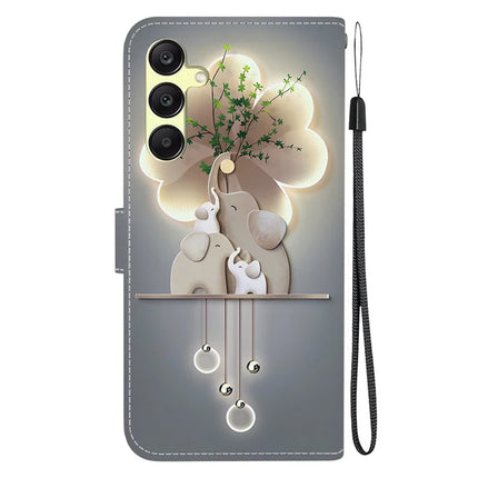For Samsung Galaxy A25 5G (Global) (161.0 x 76.5 x 8.3mm) Case Pattern Printing Leather Wallet Phone Cover with Lanyard