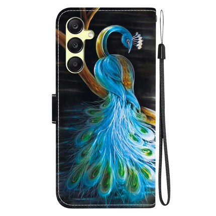 For Samsung Galaxy A25 5G (Global) (161.0 x 76.5 x 8.3mm) Case Pattern Printing Leather Wallet Phone Cover with Lanyard