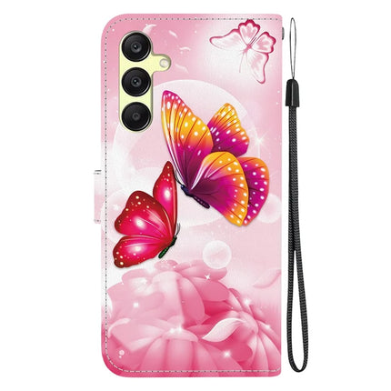 For Samsung Galaxy A25 5G (Global) (161.0 x 76.5 x 8.3mm) Case Pattern Printing Leather Wallet Phone Cover with Lanyard