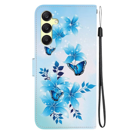For Samsung Galaxy A25 5G (Global) (161.0 x 76.5 x 8.3mm) Case Pattern Printing Leather Wallet Phone Cover with Lanyard