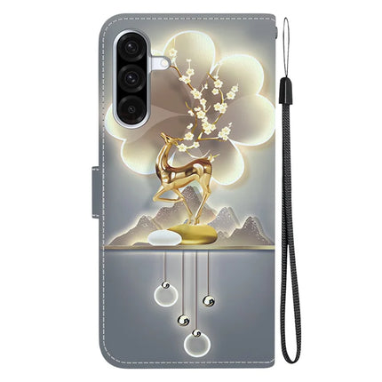 For Samsung Galaxy A56 5G  /  A36 5G Case Pattern Printing Anti-Drop Leather Flip Wallet Phone Cover with Lanyard