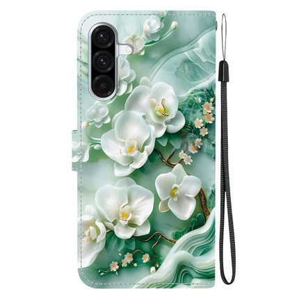 For Samsung Galaxy A56 5G  /  A36 5G Case Pattern Printing Anti-Drop Leather Flip Wallet Phone Cover with Lanyard