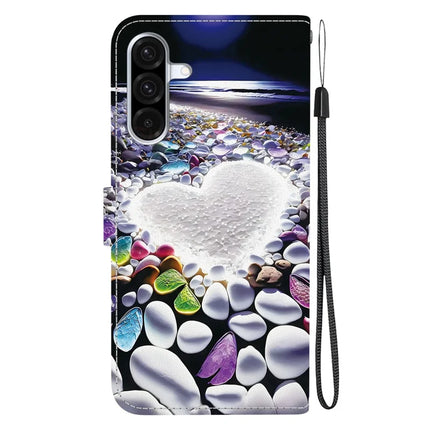 For Samsung Galaxy A56 5G  /  A36 5G Case Pattern Printing Anti-Drop Leather Flip Wallet Phone Cover with Lanyard