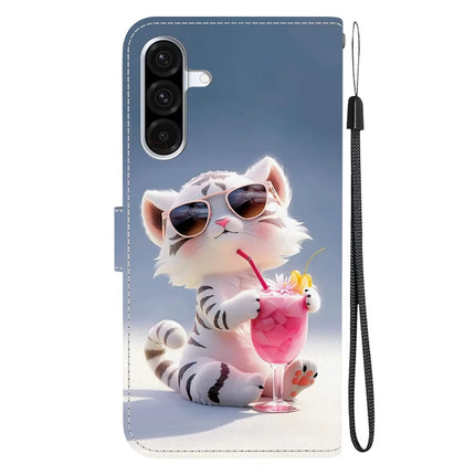 For Samsung Galaxy A56 5G  /  A36 5G Case Pattern Printing Anti-Drop Leather Flip Wallet Phone Cover with Lanyard