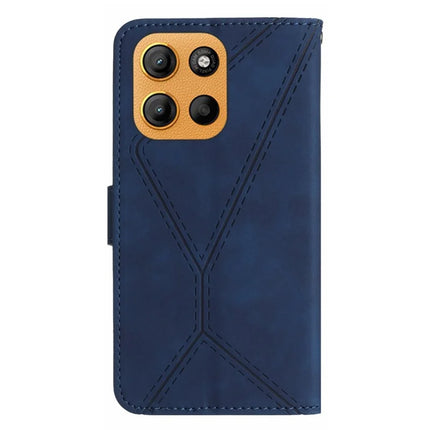 For Motorola Moto G15 4G Case Skin Touch Lines PU Leather Flip Phone Cover