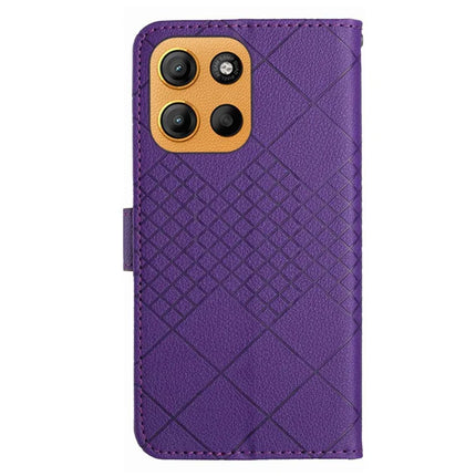 For Motorola Moto G15 4G Wallet Phone Case Imprint PU Leather Flip Folio Cover