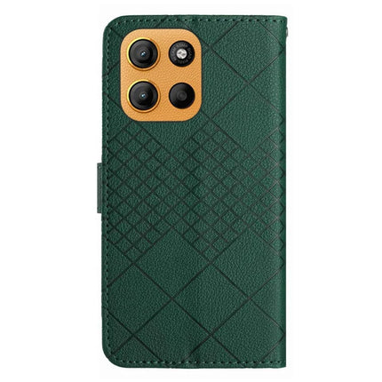 For Motorola Moto G15 4G Wallet Phone Case Imprint PU Leather Flip Folio Cover
