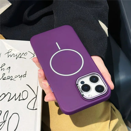 For iPhone 16 Pro Max Case Compatible with MagSafe Ultra Slim PC Phone Back Cover - Purple