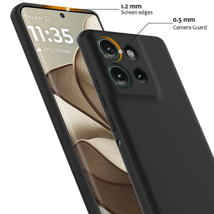 For Motorola Edge 50 5G Case Compatible with MagSafe Liquid Silicone Phone Cover with Lanyard