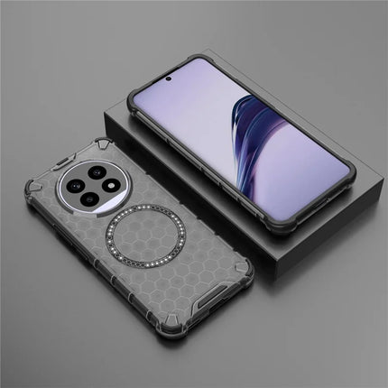 For Realme 13 Pro 5G (Global) Case Compatible with MagSafe Honeycomb Design TPU + PC Phone Cover