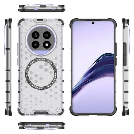 For Realme 13 Pro 5G (Global) Case Compatible with MagSafe Honeycomb Design TPU + PC Phone Cover