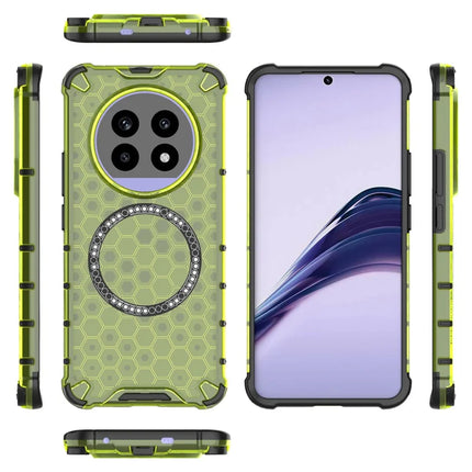 For Realme 13 Pro 5G (Global) Case Compatible with MagSafe Honeycomb Design TPU + PC Phone Cover