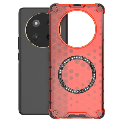 For Honor X60 Pro 5G Case Compatible with MagSafe Honeycomb Design TPU + PC Phone Cover