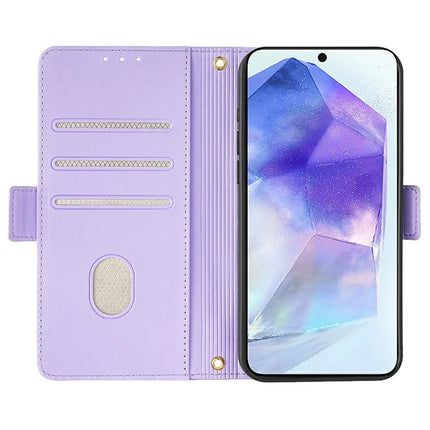 For Samsung Galaxy A36 5G Leather Wallet Case RFID Blocking Stand Cover with Hand Strap