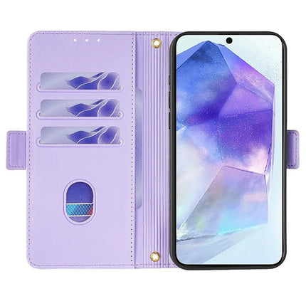 For Samsung Galaxy A36 5G Leather Wallet Case RFID Blocking Stand Cover with Hand Strap