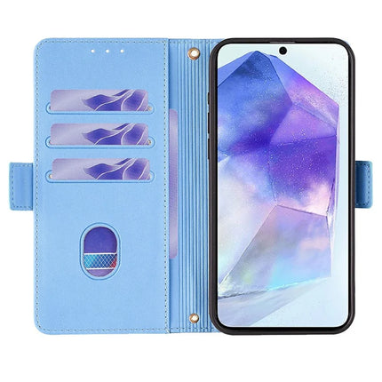 For Samsung Galaxy A36 5G Leather Wallet Case RFID Blocking Stand Cover with Hand Strap