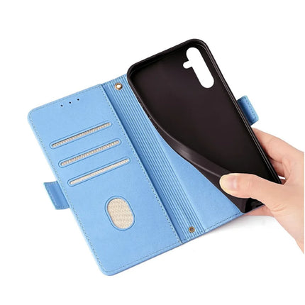For Samsung Galaxy A36 5G Leather Wallet Case RFID Blocking Stand Cover with Hand Strap