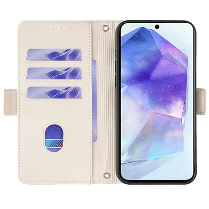 For Samsung Galaxy A36 5G Leather Wallet Case RFID Blocking Stand Cover with Hand Strap