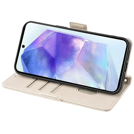 For Samsung Galaxy A36 5G Leather Wallet Case RFID Blocking Stand Cover with Hand Strap