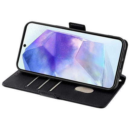 For Samsung Galaxy A36 5G Leather Wallet Case RFID Blocking Stand Cover with Hand Strap