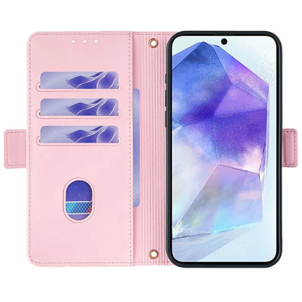 For Samsung Galaxy A36 5G Leather Wallet Case RFID Blocking Stand Cover with Hand Strap
