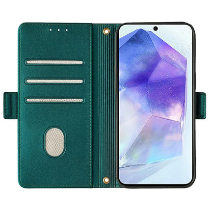 For Samsung Galaxy A36 5G Leather Wallet Case RFID Blocking Stand Cover with Hand Strap