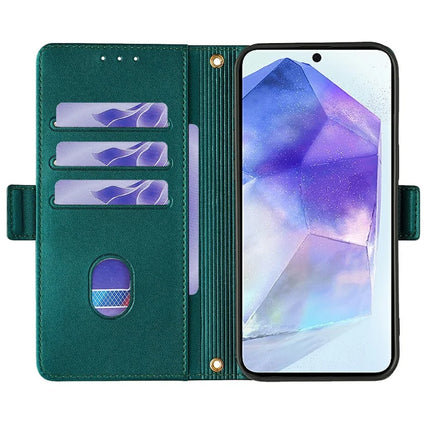 For Samsung Galaxy A36 5G Leather Wallet Case RFID Blocking Stand Cover with Hand Strap