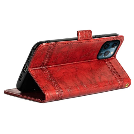 For iPhone 16 Pro Max Leather Case Flower Imprint Wallet Phone Cover with Side Buckle