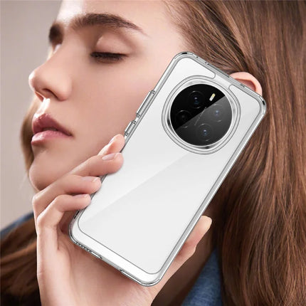 WANLONFENG MF Series for Honor Magic7 5G Case TPU Acrylic Clear Phone Cover with Tempered Glass Film