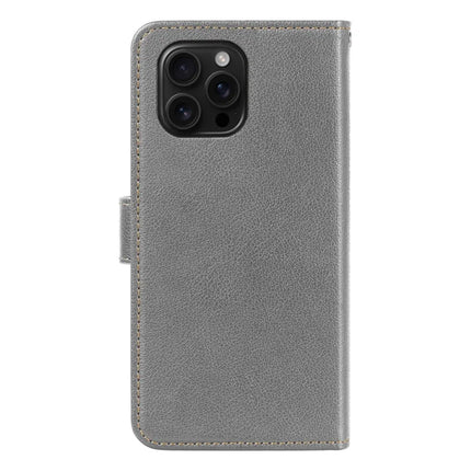 For iPhone 16 Pro Leather Case Litchi Texture Wallet RFID Blocking Phone Cover