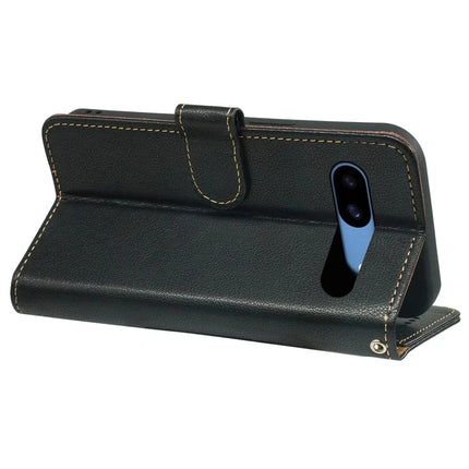 For Google Pixel 8a Leather Case Litchi Texture Wallet RFID Blocking Phone Cover