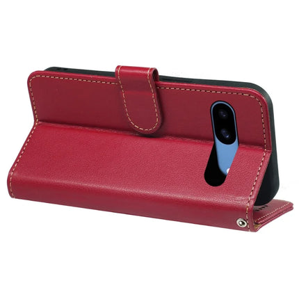 For Google Pixel 8a Leather Case Litchi Texture Wallet RFID Blocking Phone Cover