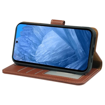 For Google Pixel 8a Leather Case Litchi Texture Wallet RFID Blocking Phone Cover